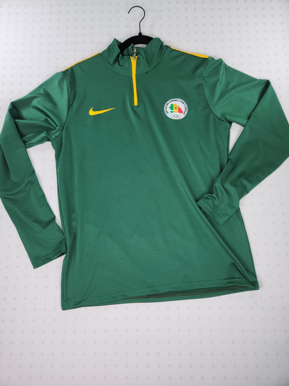 Nike Senegal Olympic Team CNOSS 1/4 Zip Track Jacket  Green XL